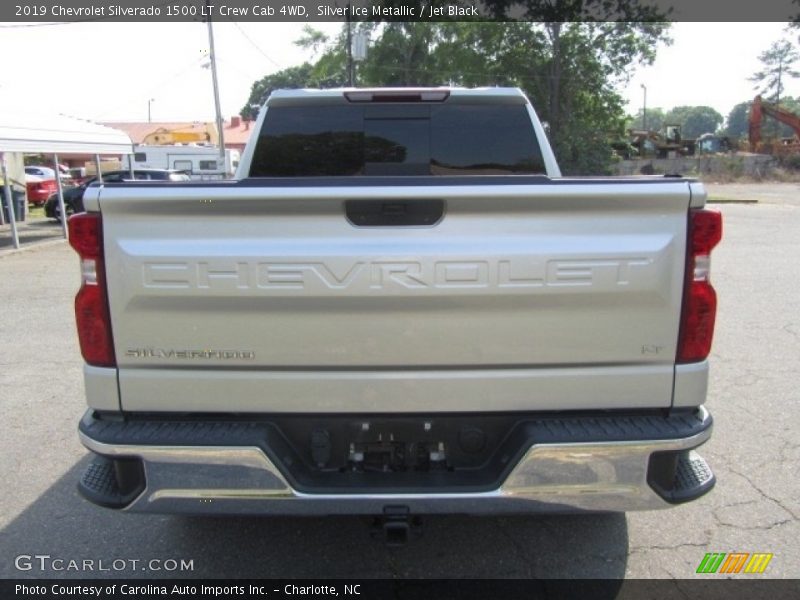 Silver Ice Metallic / Jet Black 2019 Chevrolet Silverado 1500 LT Crew Cab 4WD