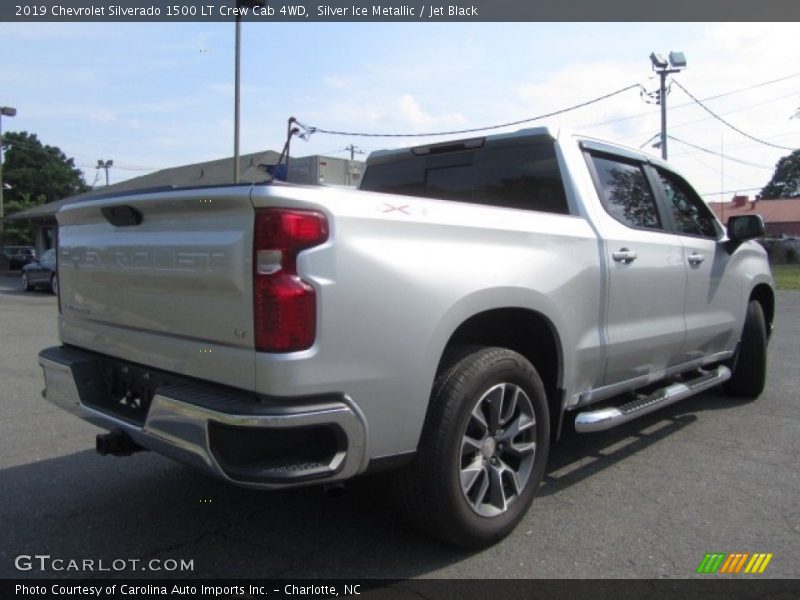 Silver Ice Metallic / Jet Black 2019 Chevrolet Silverado 1500 LT Crew Cab 4WD