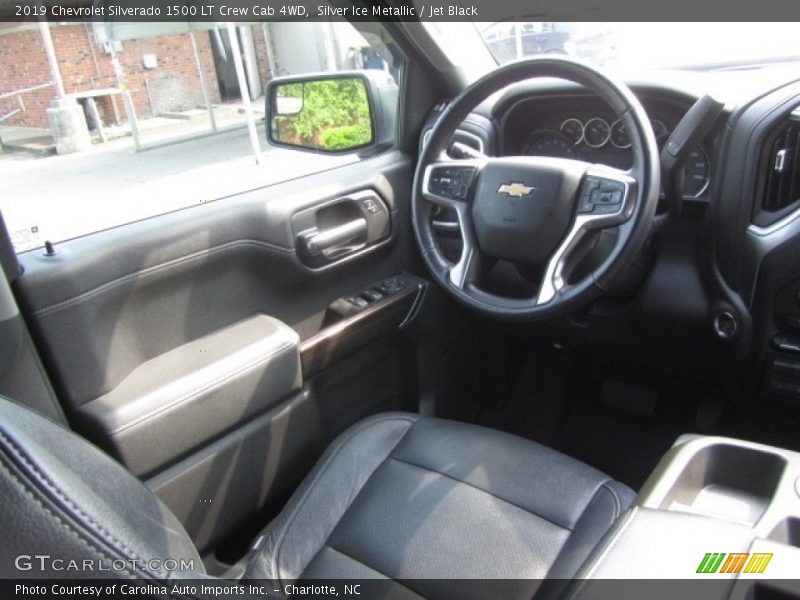 Silver Ice Metallic / Jet Black 2019 Chevrolet Silverado 1500 LT Crew Cab 4WD