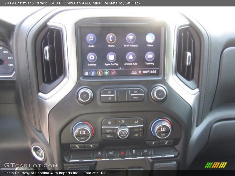 Silver Ice Metallic / Jet Black 2019 Chevrolet Silverado 1500 LT Crew Cab 4WD
