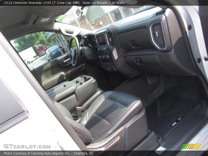 Silver Ice Metallic / Jet Black 2019 Chevrolet Silverado 1500 LT Crew Cab 4WD
