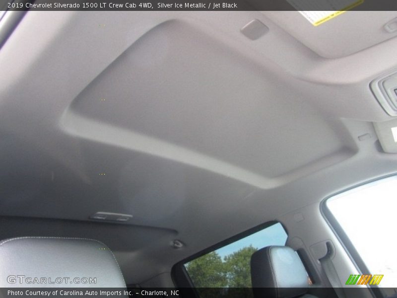 Silver Ice Metallic / Jet Black 2019 Chevrolet Silverado 1500 LT Crew Cab 4WD
