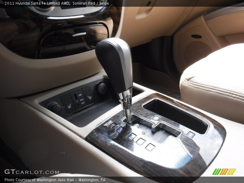 Sonoran Red / Beige 2011 Hyundai Santa Fe Limited AWD
