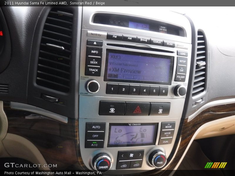 Sonoran Red / Beige 2011 Hyundai Santa Fe Limited AWD