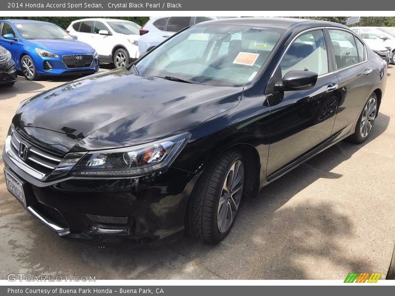 Crystal Black Pearl / Black 2014 Honda Accord Sport Sedan