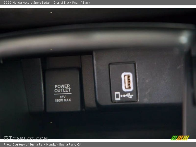 Crystal Black Pearl / Black 2020 Honda Accord Sport Sedan
