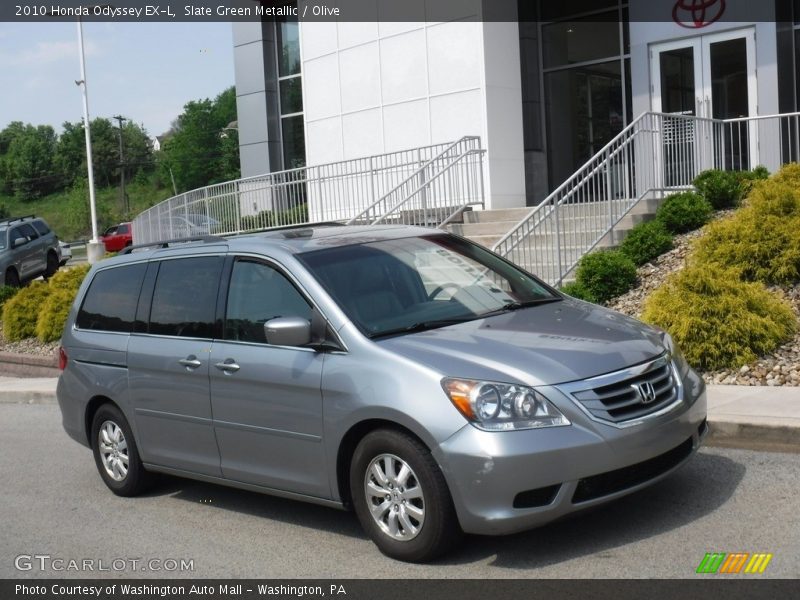 Slate Green Metallic / Olive 2010 Honda Odyssey EX-L