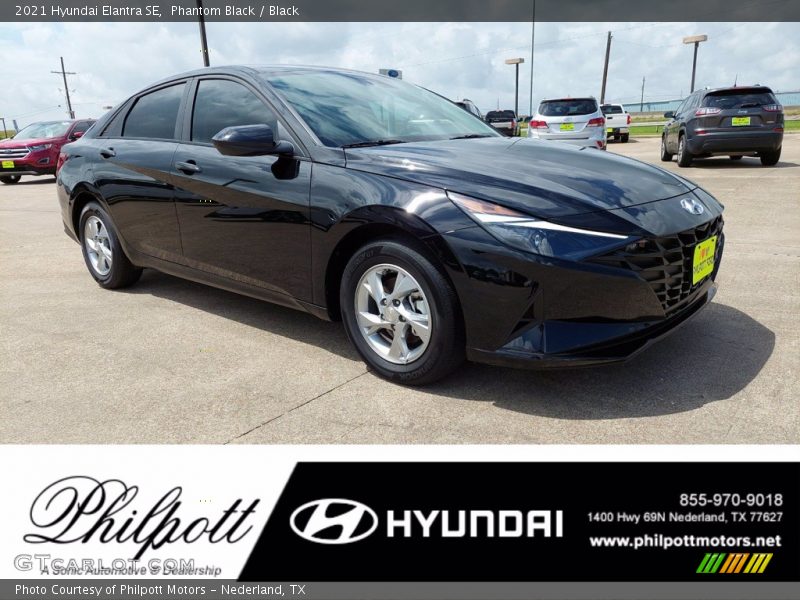 Phantom Black / Black 2021 Hyundai Elantra SE