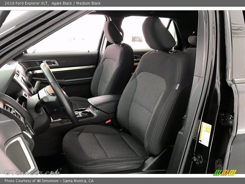 Front Seat of 2019 Explorer XLT