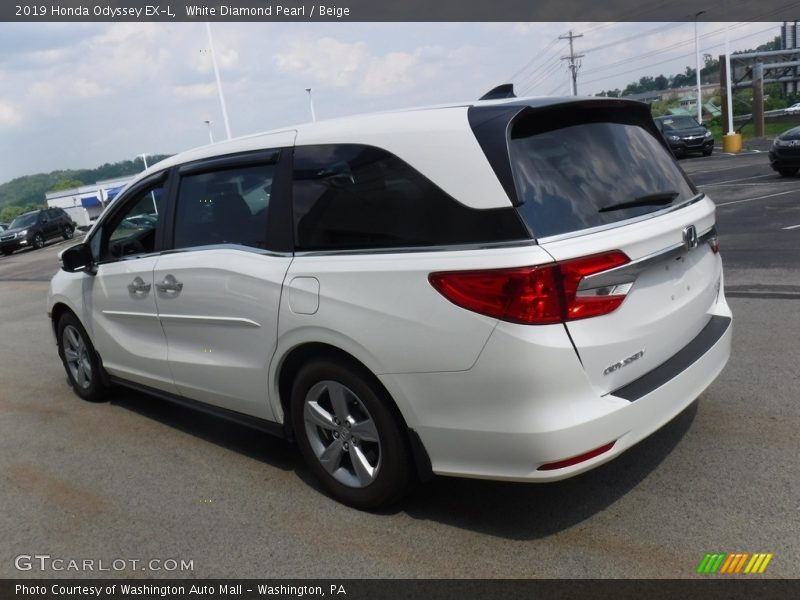White Diamond Pearl / Beige 2019 Honda Odyssey EX-L