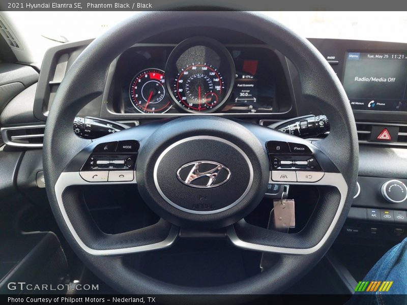 Phantom Black / Black 2021 Hyundai Elantra SE