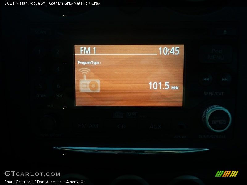 Gotham Gray Metallic / Gray 2011 Nissan Rogue SV