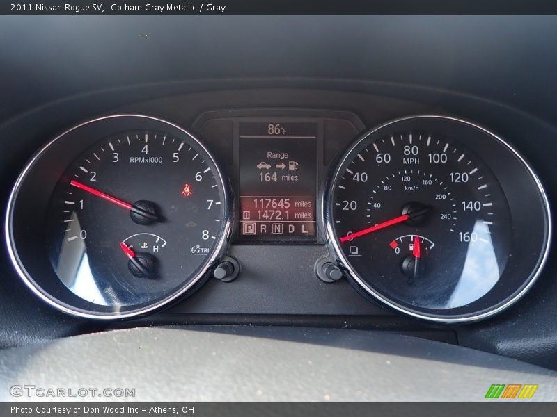 Gotham Gray Metallic / Gray 2011 Nissan Rogue SV