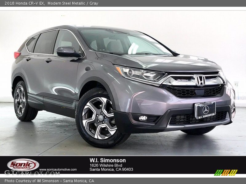 Modern Steel Metallic / Gray 2018 Honda CR-V EX