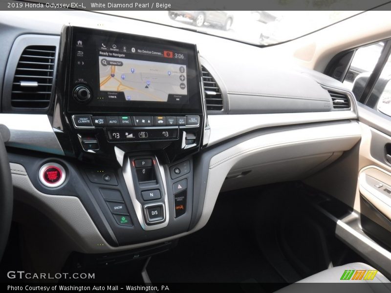 White Diamond Pearl / Beige 2019 Honda Odyssey EX-L