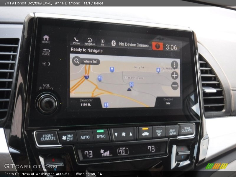 White Diamond Pearl / Beige 2019 Honda Odyssey EX-L