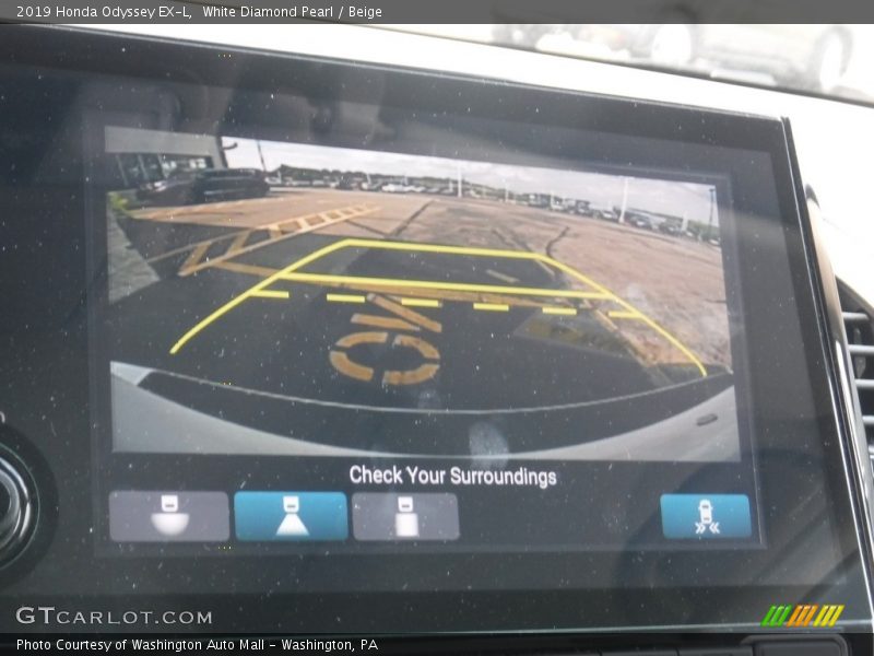 White Diamond Pearl / Beige 2019 Honda Odyssey EX-L