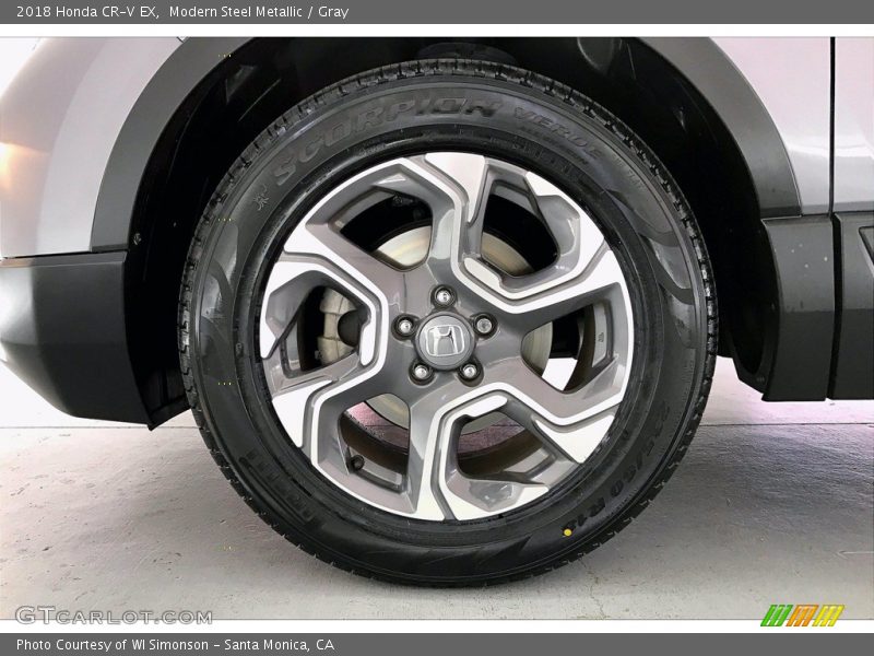 Modern Steel Metallic / Gray 2018 Honda CR-V EX