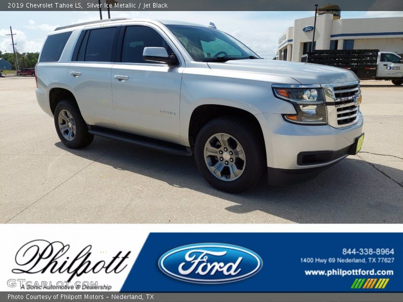 Silver Ice Metallic / Jet Black 2019 Chevrolet Tahoe LS