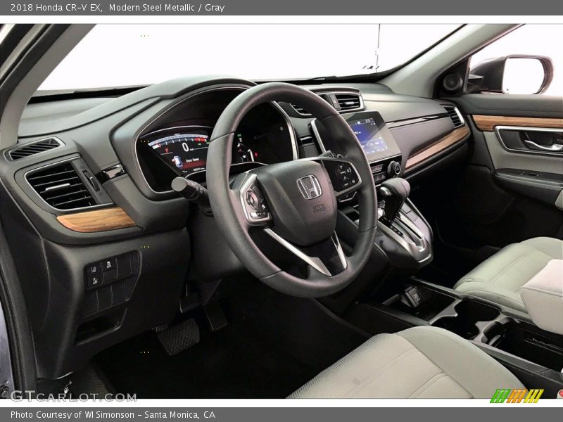 Modern Steel Metallic / Gray 2018 Honda CR-V EX