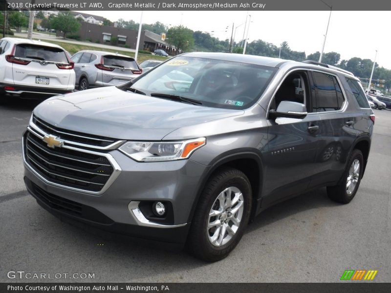 Graphite Metallic / Dark Atmosphere/Medium Ash Gray 2018 Chevrolet Traverse LT AWD