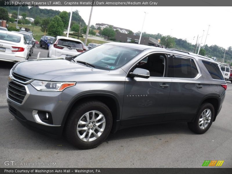 Graphite Metallic / Dark Atmosphere/Medium Ash Gray 2018 Chevrolet Traverse LT AWD