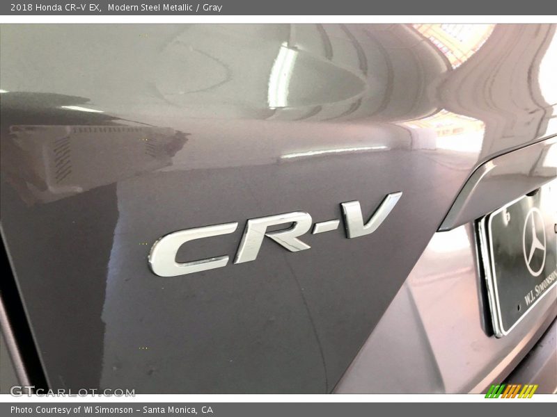 Modern Steel Metallic / Gray 2018 Honda CR-V EX