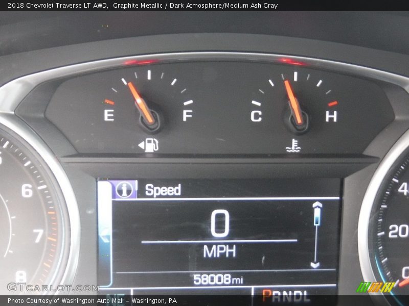 Graphite Metallic / Dark Atmosphere/Medium Ash Gray 2018 Chevrolet Traverse LT AWD
