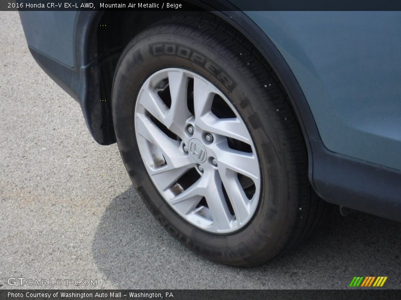 Mountain Air Metallic / Beige 2016 Honda CR-V EX-L AWD