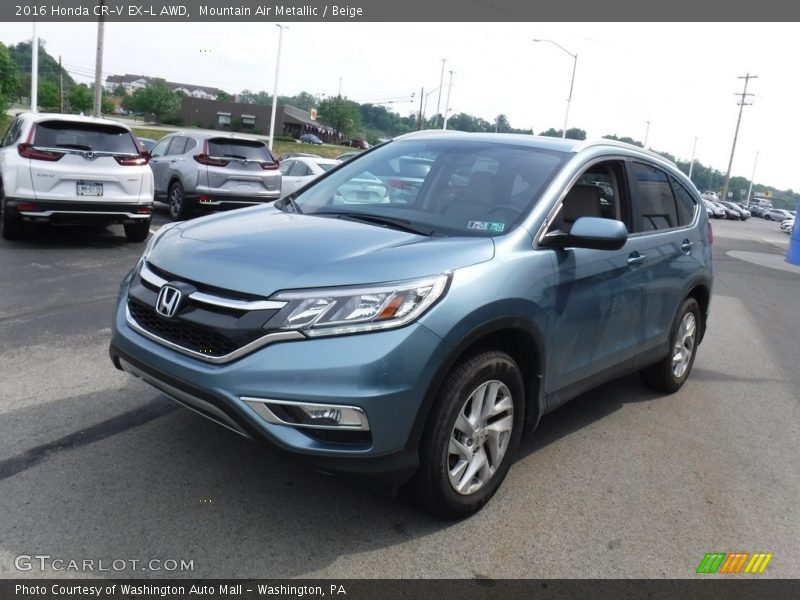 Mountain Air Metallic / Beige 2016 Honda CR-V EX-L AWD