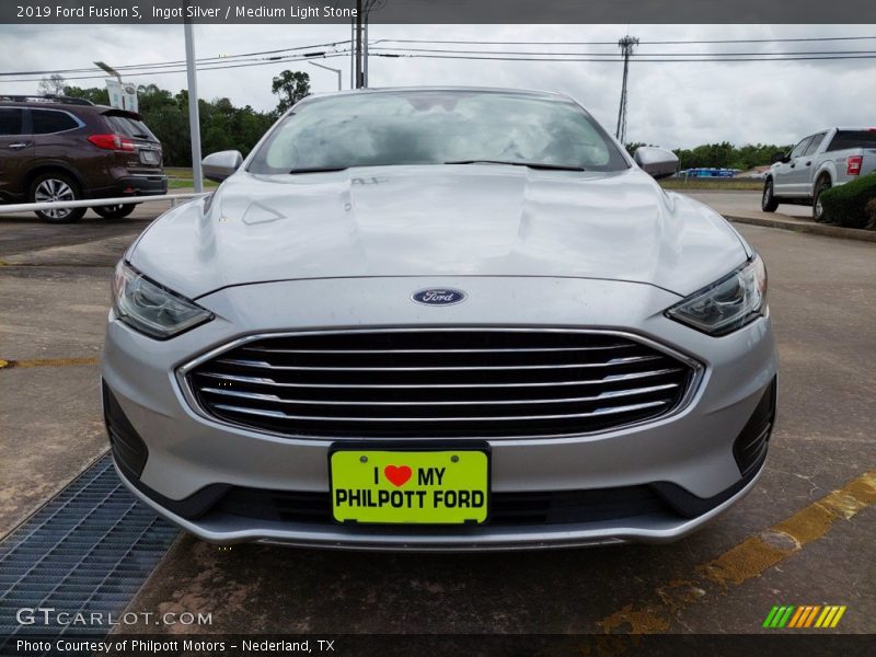Ingot Silver / Medium Light Stone 2019 Ford Fusion S