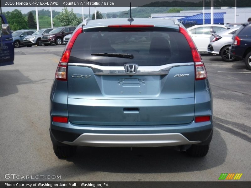 Mountain Air Metallic / Beige 2016 Honda CR-V EX-L AWD