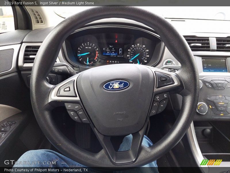 Ingot Silver / Medium Light Stone 2019 Ford Fusion S