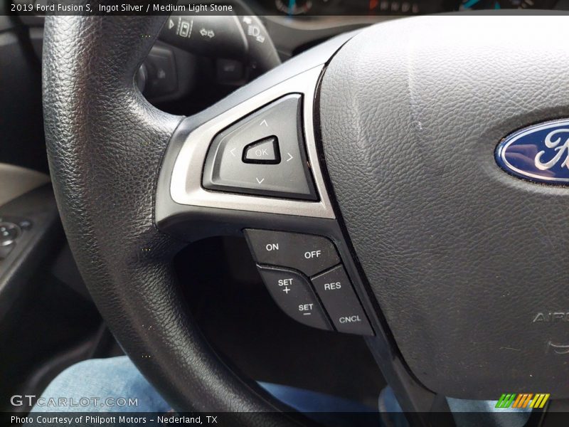 Ingot Silver / Medium Light Stone 2019 Ford Fusion S