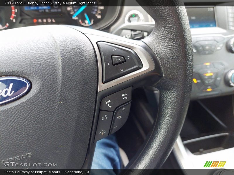 Ingot Silver / Medium Light Stone 2019 Ford Fusion S