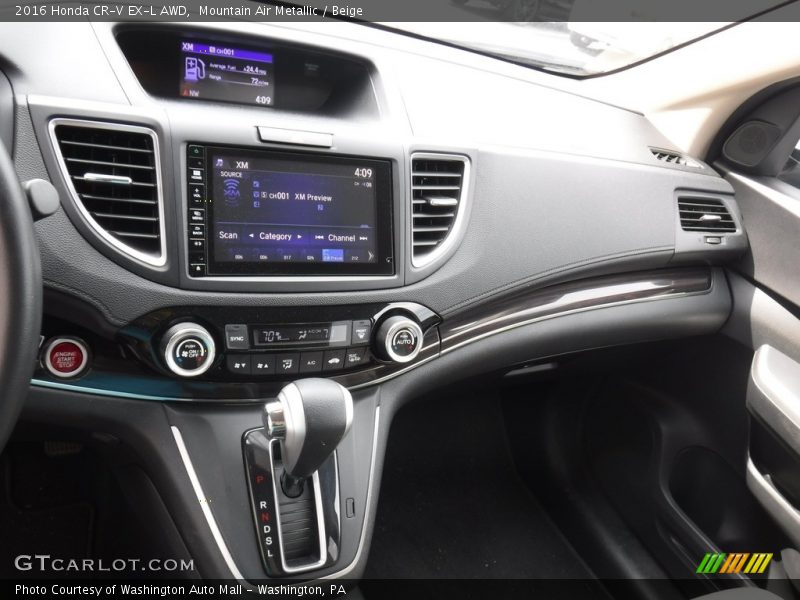 Mountain Air Metallic / Beige 2016 Honda CR-V EX-L AWD