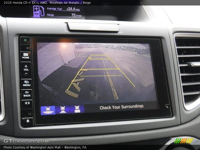 Mountain Air Metallic / Beige 2016 Honda CR-V EX-L AWD