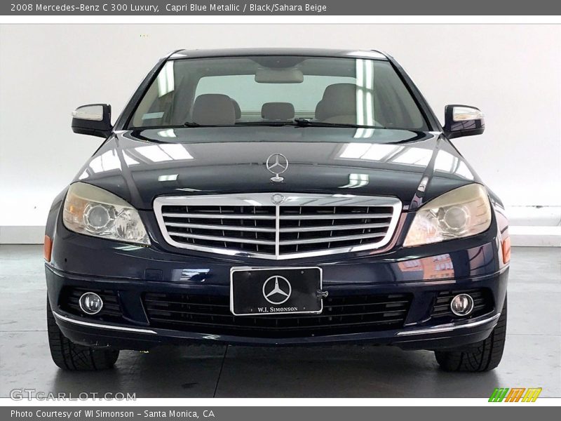Capri Blue Metallic / Black/Sahara Beige 2008 Mercedes-Benz C 300 Luxury