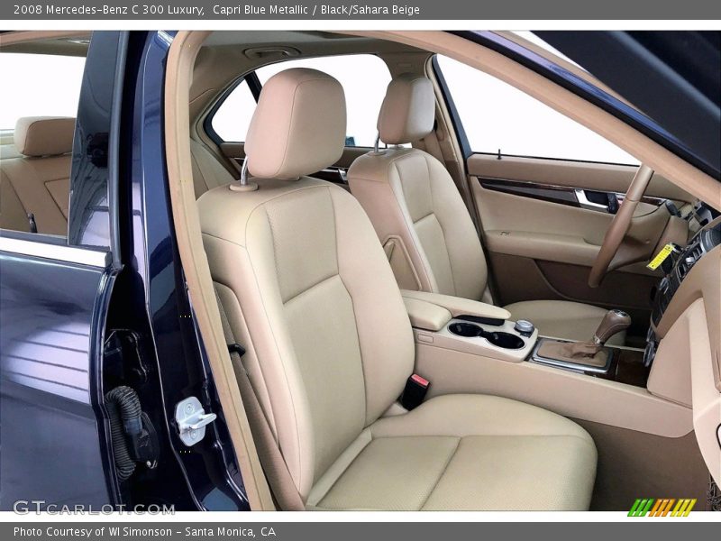 Capri Blue Metallic / Black/Sahara Beige 2008 Mercedes-Benz C 300 Luxury