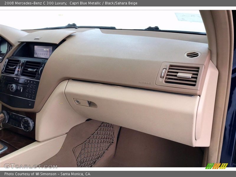 Capri Blue Metallic / Black/Sahara Beige 2008 Mercedes-Benz C 300 Luxury