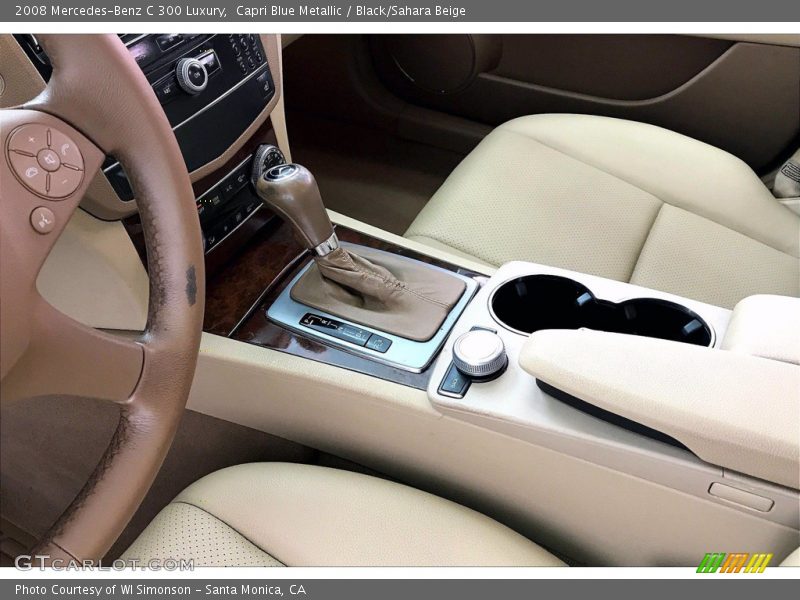 Capri Blue Metallic / Black/Sahara Beige 2008 Mercedes-Benz C 300 Luxury