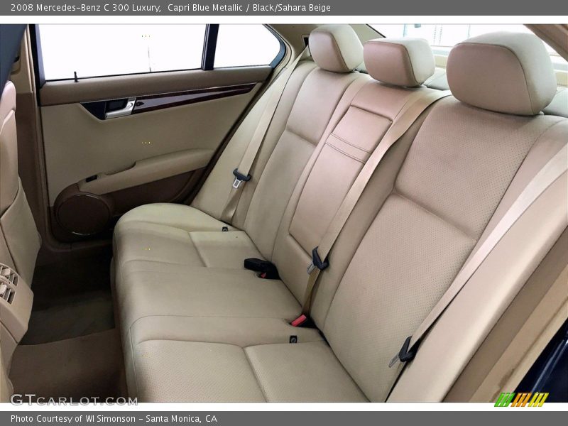 Capri Blue Metallic / Black/Sahara Beige 2008 Mercedes-Benz C 300 Luxury