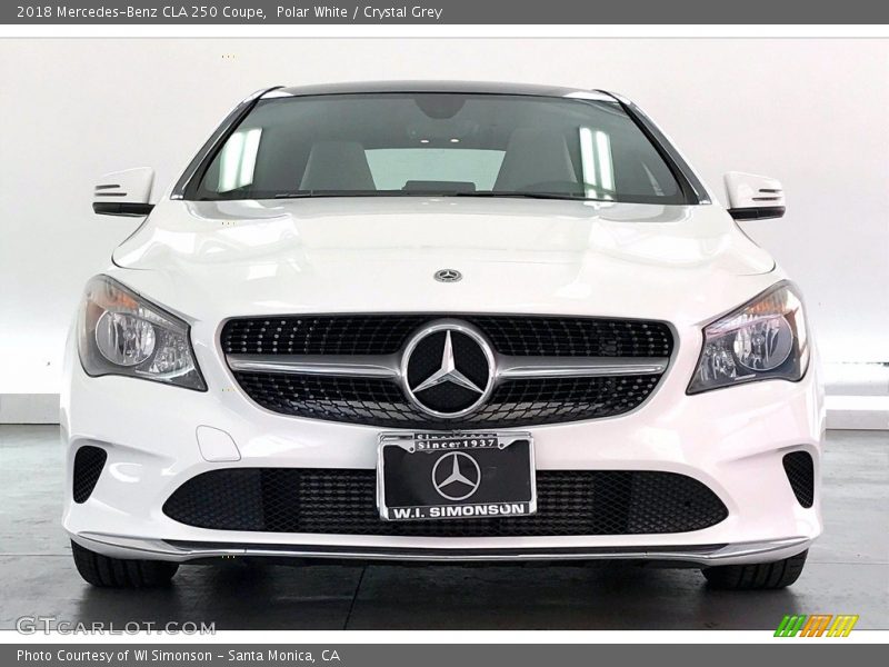 Polar White / Crystal Grey 2018 Mercedes-Benz CLA 250 Coupe