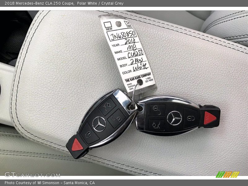Polar White / Crystal Grey 2018 Mercedes-Benz CLA 250 Coupe