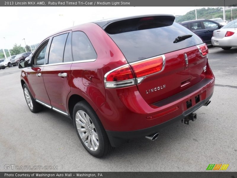 Ruby Red Tinted Tri-Coat / Medium Light Stone 2013 Lincoln MKX AWD