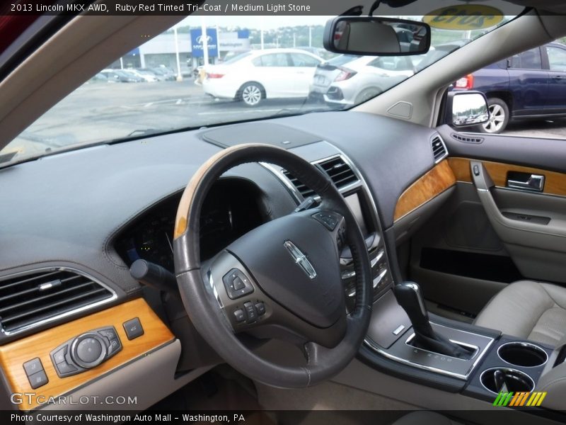 Ruby Red Tinted Tri-Coat / Medium Light Stone 2013 Lincoln MKX AWD