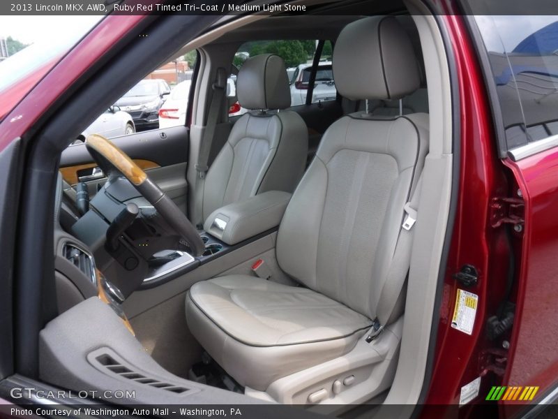 Ruby Red Tinted Tri-Coat / Medium Light Stone 2013 Lincoln MKX AWD