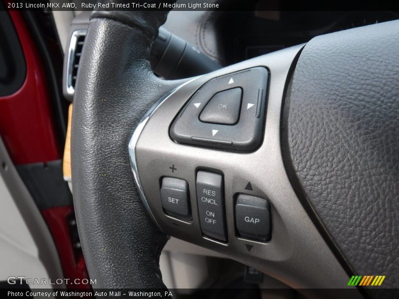 Ruby Red Tinted Tri-Coat / Medium Light Stone 2013 Lincoln MKX AWD