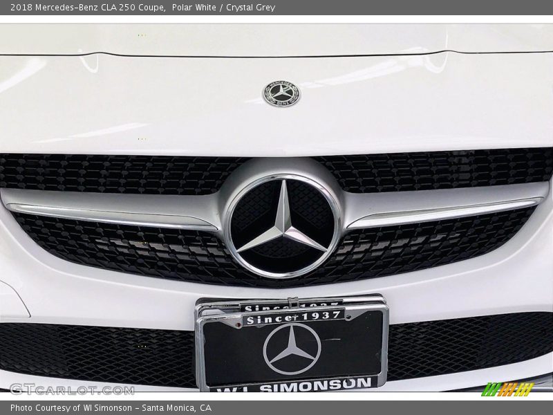 Polar White / Crystal Grey 2018 Mercedes-Benz CLA 250 Coupe