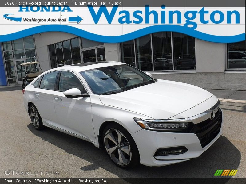 Platinum White Pearl / Black 2020 Honda Accord Touring Sedan